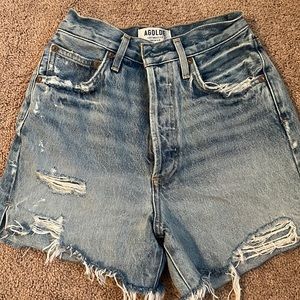 AGOLDE JEAN SHORTS SIZE 24 HI-RISE